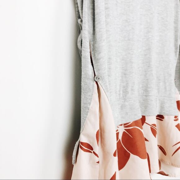 Anthropologie Little Yellow Button 3/4 Sleeve Peplum Tunic Sz S - Picture 5 of 8